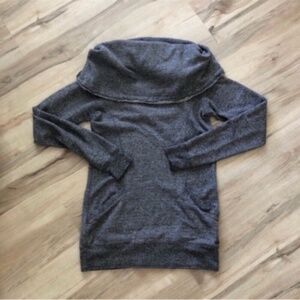 Roots Women's Cowl Neck Charcoal Sweater